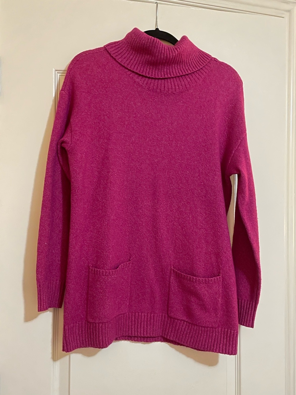 Loft Magenta Turtleneck Sweater